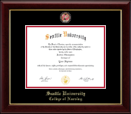 Seattle University diploma frame - Masterpiece Medallion Diploma Frame in Gallery