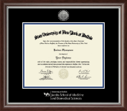 University at Buffalo Silver Engraved Medallion Diploma Frame in Devonshire