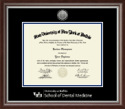 University at Buffalo Silver Engraved Medallion Diploma Frame in Devonshire