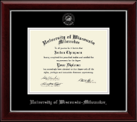University of Wisconsin-Milwaukee diploma frame - Silver Embossed Diploma Frame in Gallery Silver