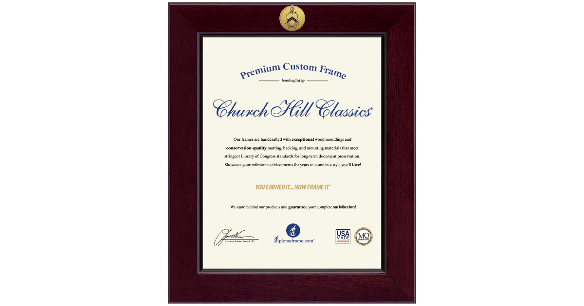 Century Gold Engraved Certificate Frame in Cordova Phi Kappa Tau