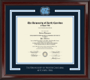 University of North Carolina Chapel Hill Spirit Medallion Diploma Frame in Encore