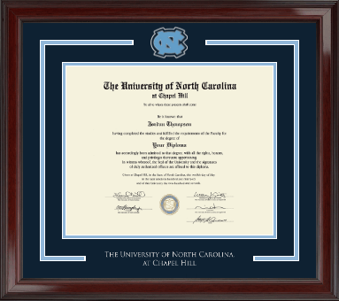 University of North Carolina Chapel Hill diploma frame - Spirit Medallion Diploma Frame in Encore