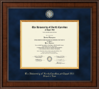 University of North Carolina Chapel Hill Presidential Masterpiece Diploma Frame in Madison