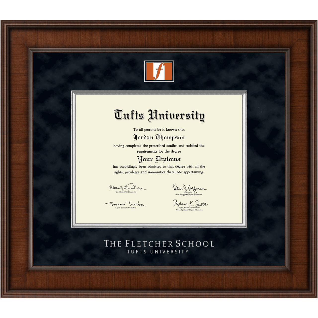 Tufts The Fletcher School of Law and Diplomacy Diploma Frames
