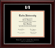 Tufts University diploma frame - Silver Embossed Diploma Frame in Gallery Silver