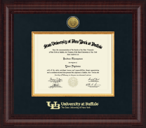 University at Buffalo Presidential Gold Engraved Diploma Frame in Premier