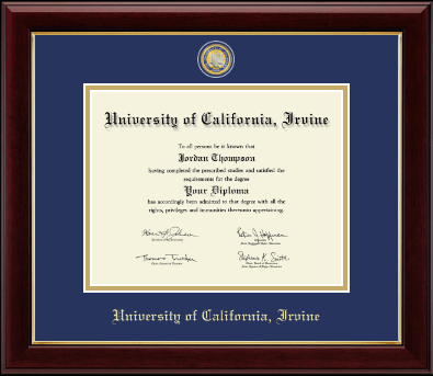 University of California Irvine diploma frame - Masterpiece Medallion Diploma Frame in Gallery