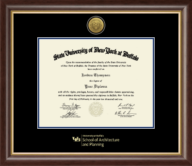 University at Buffalo diploma frame - Gold Engraved Medallion Diploma Frame in Hampshire
