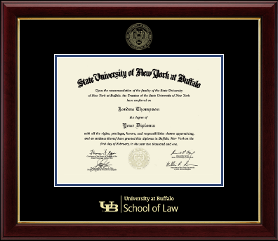 University at Buffalo diploma frame - Gold Embossed Diploma Frame in Gallery