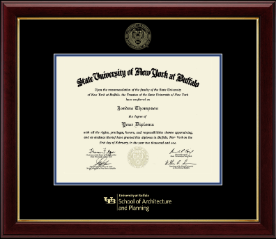 University at Buffalo diploma frame - Gold Embossed Diploma Frame in Gallery