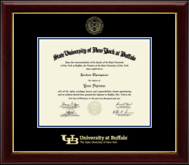 Gold Embossed Diploma Frame