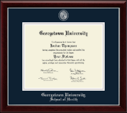 Georgetown University diploma frame - Masterpiece Medallion Diploma Frame in Gallery Silver