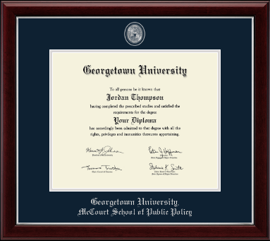 Georgetown University diploma frame - Pewter Masterpiece Medallion Diploma Frame in Gallery Silver