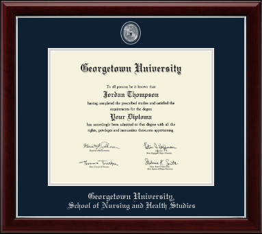 Georgetown University diploma frame - Pewter Masterpiece Medallion Diploma Frame in Gallery Silver