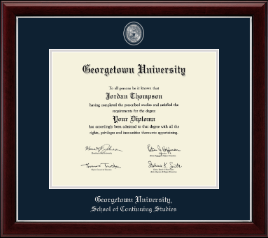 Georgetown University diploma frame - Pewter Masterpiece Medallion Diploma Frame in Gallery Silver