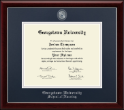Georgetown University diploma frame - Masterpiece Medallion Diploma Frame in Gallery Silver