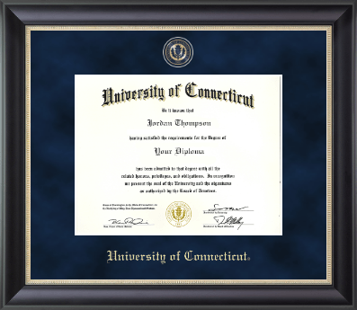 University of Connecticut diploma frame - Regal Edition Diploma Frame in Noir