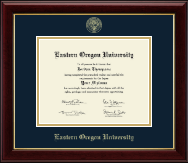 Eastern Oregon University diploma frame - Gold Embossed Diploma Frame in Gallery
