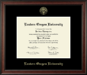 Eastern Oregon University diploma frame - Gold Embossed Diploma Frame in Studio