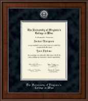 The University of Virginia's College at Wise diploma frame - Presidential Silver Engraved Diploma Frame in Madison
