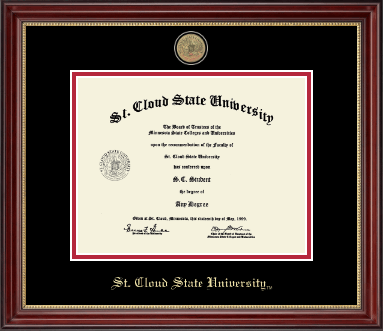 St. Cloud State University diploma frame - Masterpiece Medallion Diploma Frame in Kensington Gold