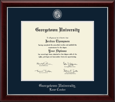 Georgetown University diploma frame - Pewter Masterpiece Medallion Diploma Frame in Gallery Silver