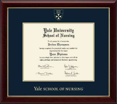 Yale University diploma frame - Gold Embossed Diploma Frame in Gallery