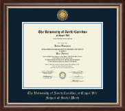 University of North Carolina Chapel Hill Gold Engraved Medallion Diploma Frame in Hampshire