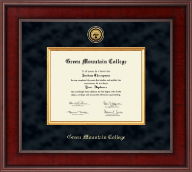 Green Mountain College diploma frame - Presidential Gold Engraved Diploma Frame in Jefferson