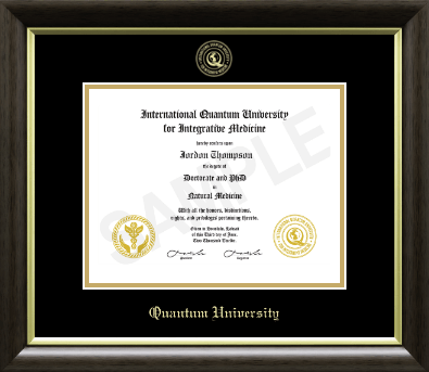 Quantum University diploma frame - Gold Embossed Diploma Frame in Hampshire