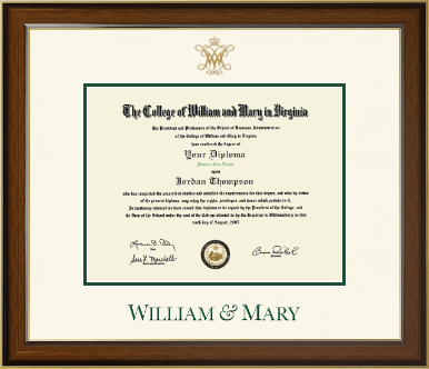 William & Mary diploma frame - Dimensions Diploma Frame in Westwood
