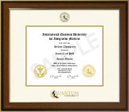 Quantum University diploma frame - Dimensions Diploma Frame in Westwood