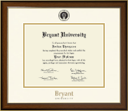 Bryant University Dimensions Diploma Frame in Westwood