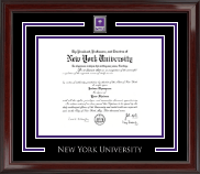 New York University Spirit Medallion Diploma Frame in Encore