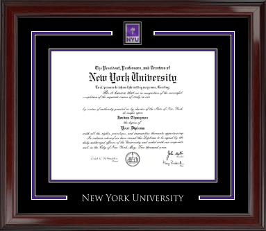 New York University diploma frame - Spirit Medallion Diploma Frame in Encore