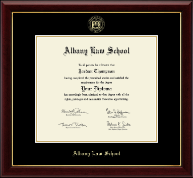 Albany Law School diploma frame - Gold Embossed Diploma Frame in Gallery