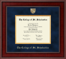 The College of St. Scholastica diploma frame - Presidential Masterpiece Diploma Frame in Jefferson