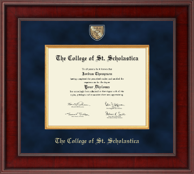 The College of St. Scholastica diploma frame - Presidential Masterpiece Diploma Frame in Jefferson