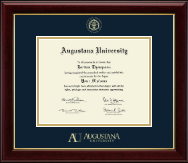 Augustana University Gold Embossed Diploma Frame in Gallery