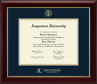 Augustana University diploma frame - Gold Embossed Diploma Frame in Gallery