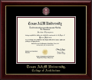 Texas A&M University diploma frame - Masterpiece Medallion Diploma Frame in Gallery