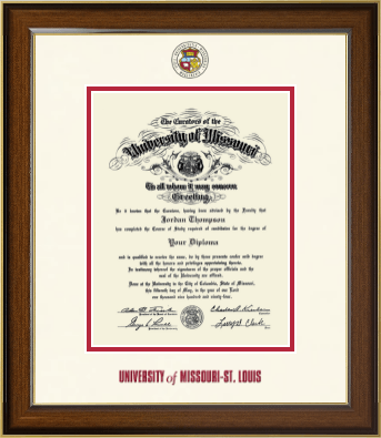 University of Missouri Saint Louis diploma frame - Dimensions Diploma Frame in Westwood
