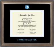 Semester At Sea certificate frame - Dimensions Certificate Frame in Easton