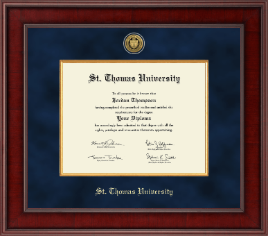 St. Thomas University diploma frame - Presidential Gold Engraved Diploma Frame in Jefferson