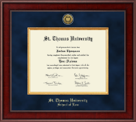 St. Thomas University diploma frame - Presidential Gold Engraved Diploma Frame in Jefferson
