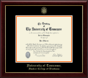 The University of Tennessee Knoxville Gold Embossed Diploma Frame in Gallery