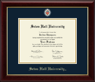 Seton Hall University diploma frame - Masterpiece Medallion Diploma Frame in Gallery