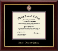 Rhode Island College Masterpiece Medallion Diploma Frame in Gallery