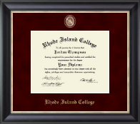 Rhode Island College Regal Edition Diploma Frame in Noir